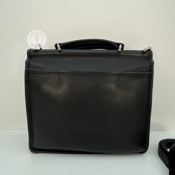 Vintage Coach Willis Bag 9927 Black Nickel Hardware Costa Rica 1999 - Picture 4 of 10